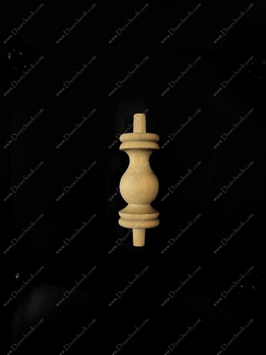 صراحی چوبی دارچوب طرح موج 10 سانتی‌متر