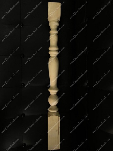 پایه نرده پله چوبی دارچوب مدل جامی 80 سانتی متر