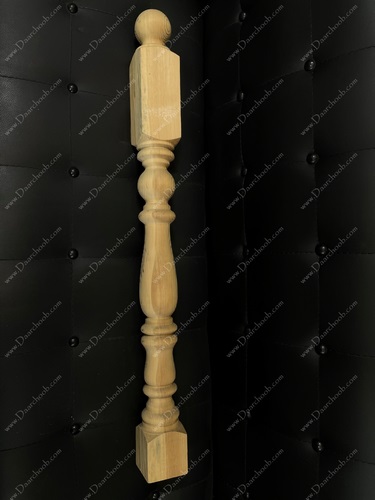 پایه ایستگاه پله چوبی دارچوب مدل جامی 1 متر