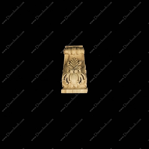 سرستون منبت چوبی دارچوب مدل 003