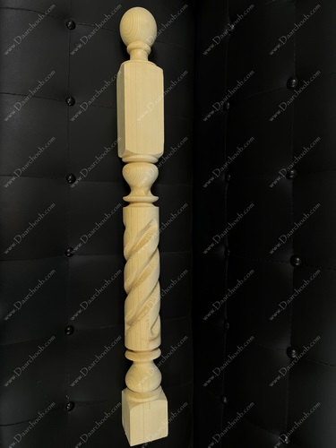 ایستگاه پله چوبی دارچوب مدل طنابی 1 متر