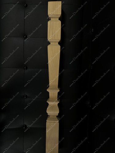 پایه نرده چوبی منبت دارچوب مدل 1003